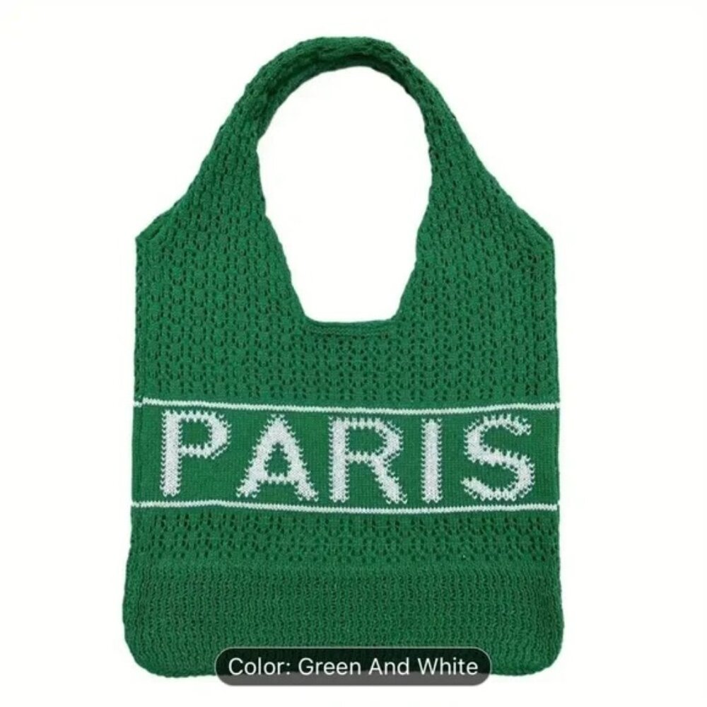PARIS Crochet tote bag - NWOT - Picture 3 of 6